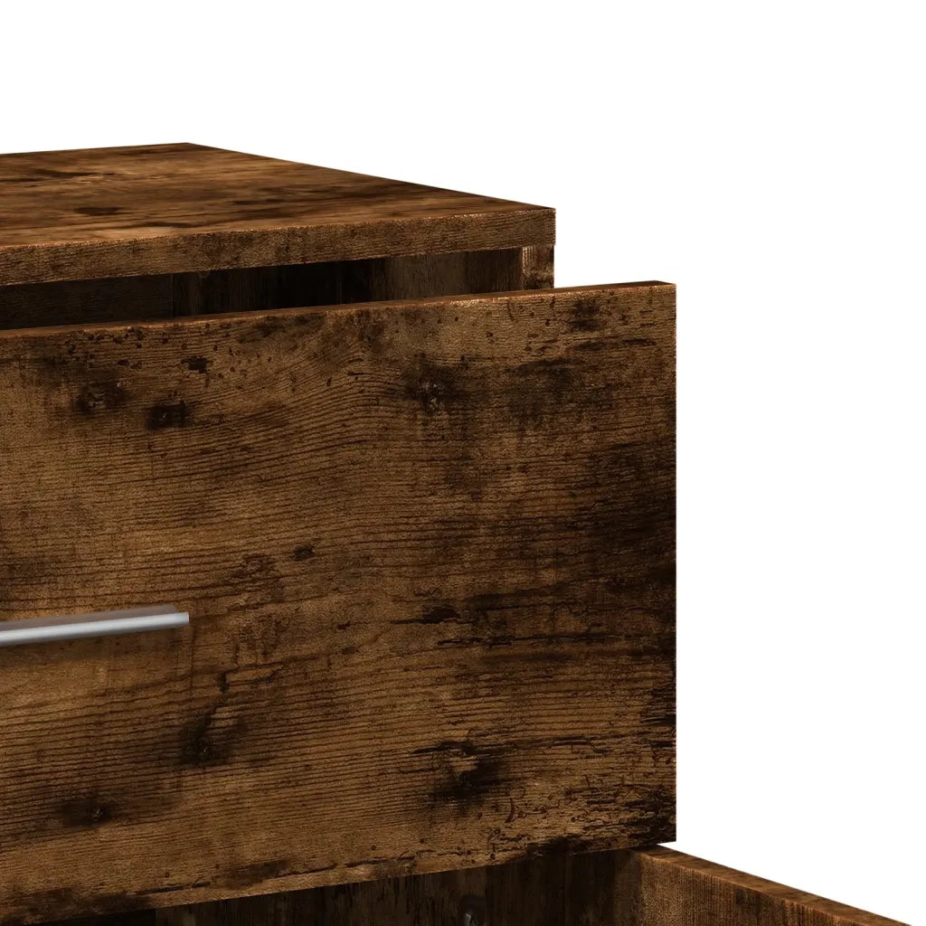 Credenza Rovere Fumo 60x31x70 cm in Legno Multistrato 840468