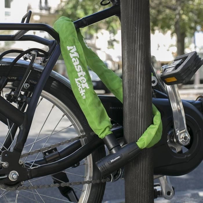 MASTER LOCK Catena antifurto per bicicletta [Chiave] - Ideale per biciclette, biciclette elettriche, ATV e altri