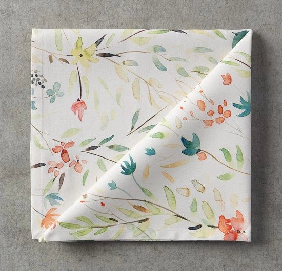 Asciugamani - set di 4 asciugamani di cotone - lavabili - primavera/estate - 45x45 cm