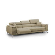 Fusion Divano con 3 sedute allungabili in tessuto smacchiabile T05 260 cm cammello