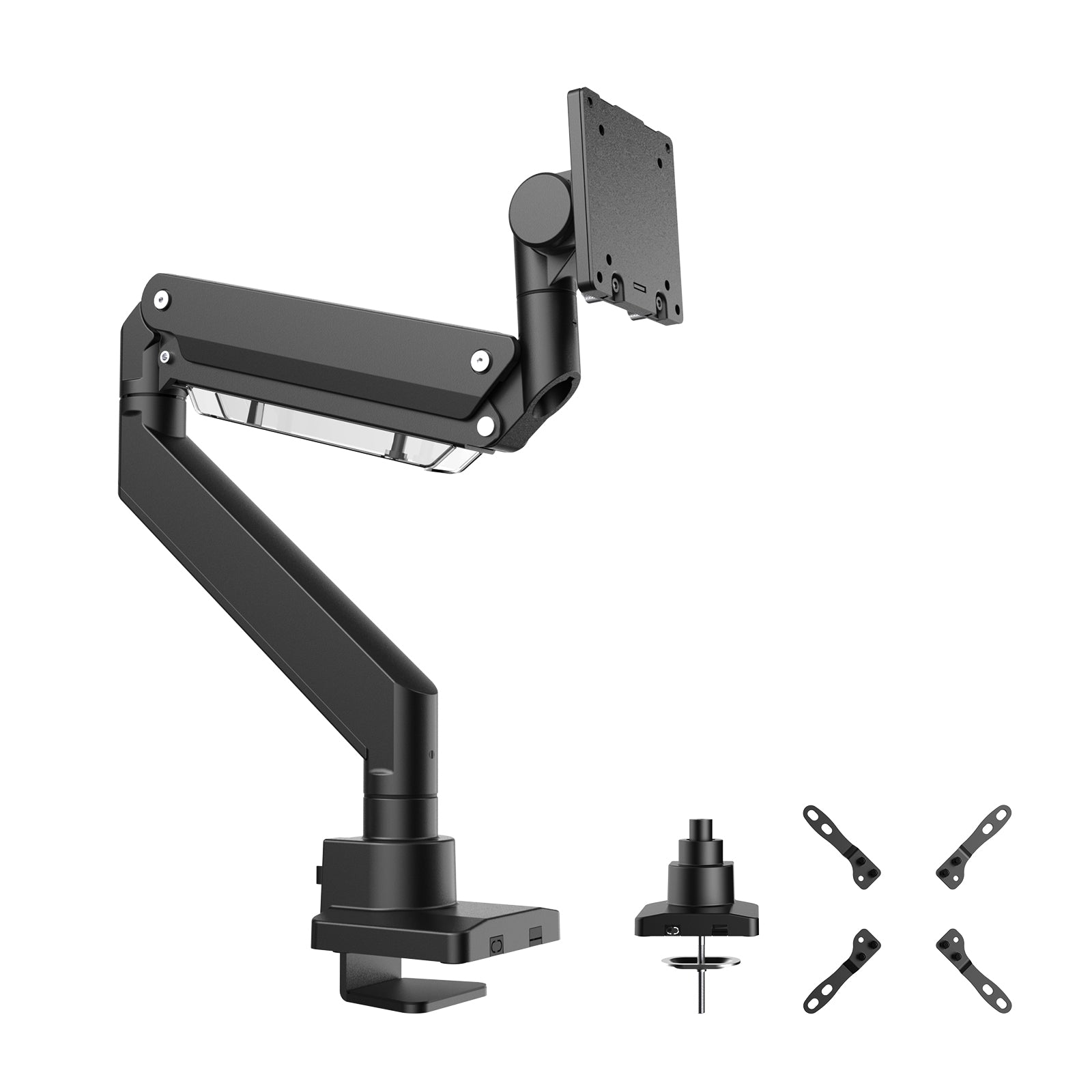 Braccio monitor da scrivania Supporto per schermi da 17 a 57" conforme a VESA, con molla a gas
