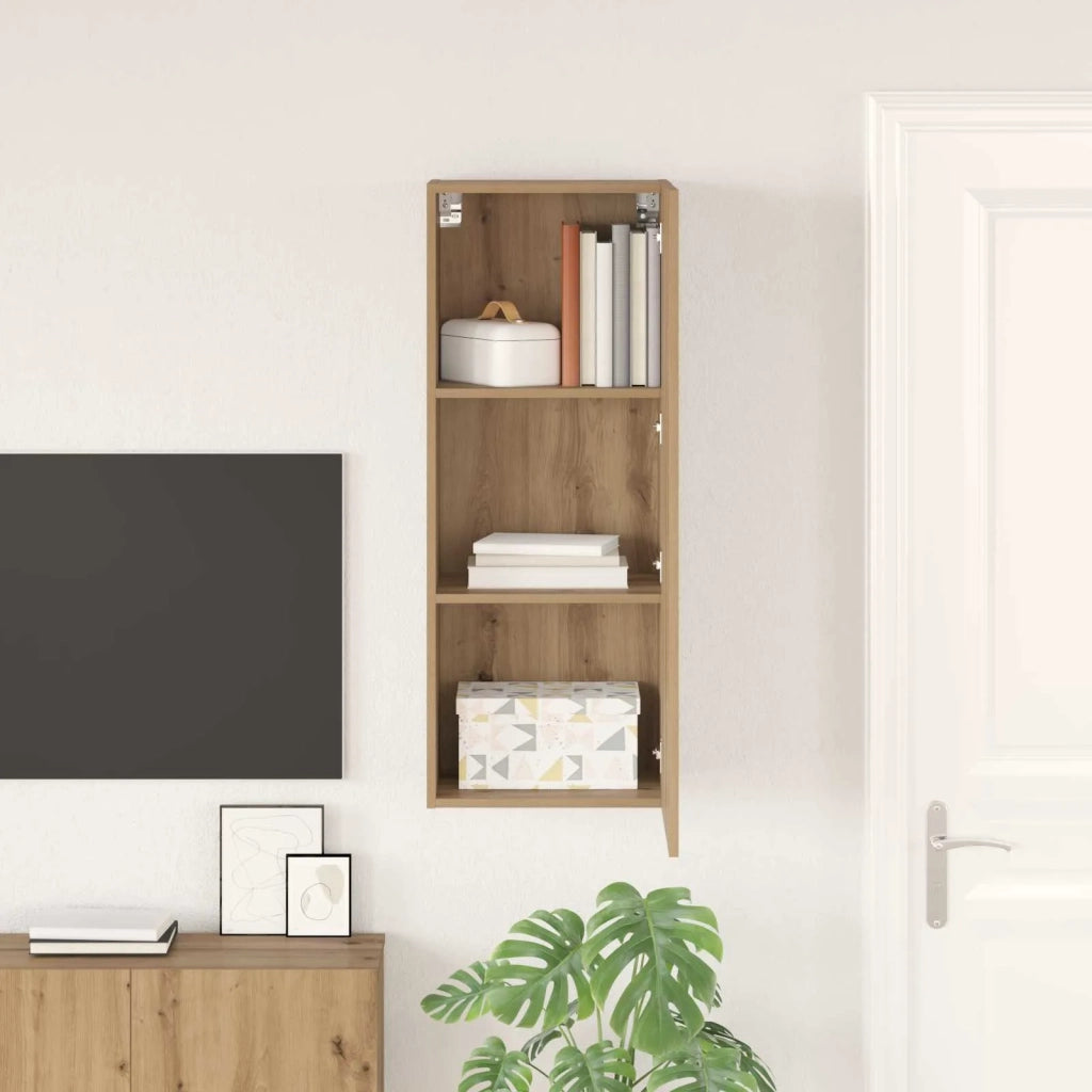 Mobile TV da parete Rovere artigianale 40,5 x 30 x 102 cm