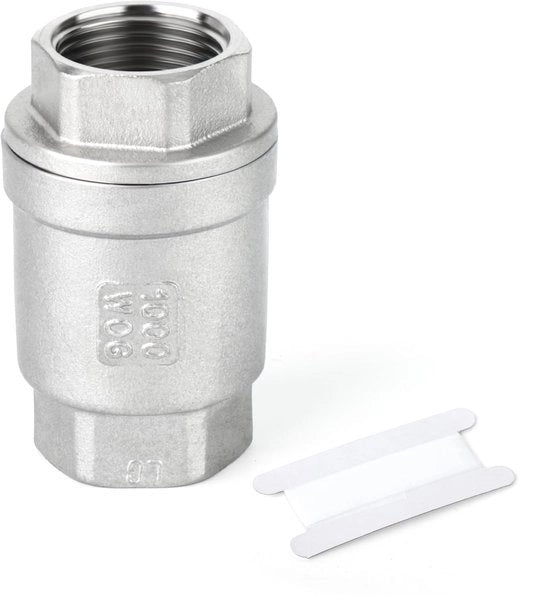 Terugslagklep 3/4" BSP femminile - Acciaio inossidabile - Prevenzione di ritorno - Resistente agli urti - Resistente alla corrosione - Progetto duraturo - Valvola di ritorno