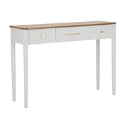Tavolo Consolle VKH606, Bianco, Legno, 107x37x80 cm