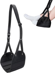 Hammock per riposo dei piedi per aereo senza collisioni e riposo portatile per gambe (gomma)