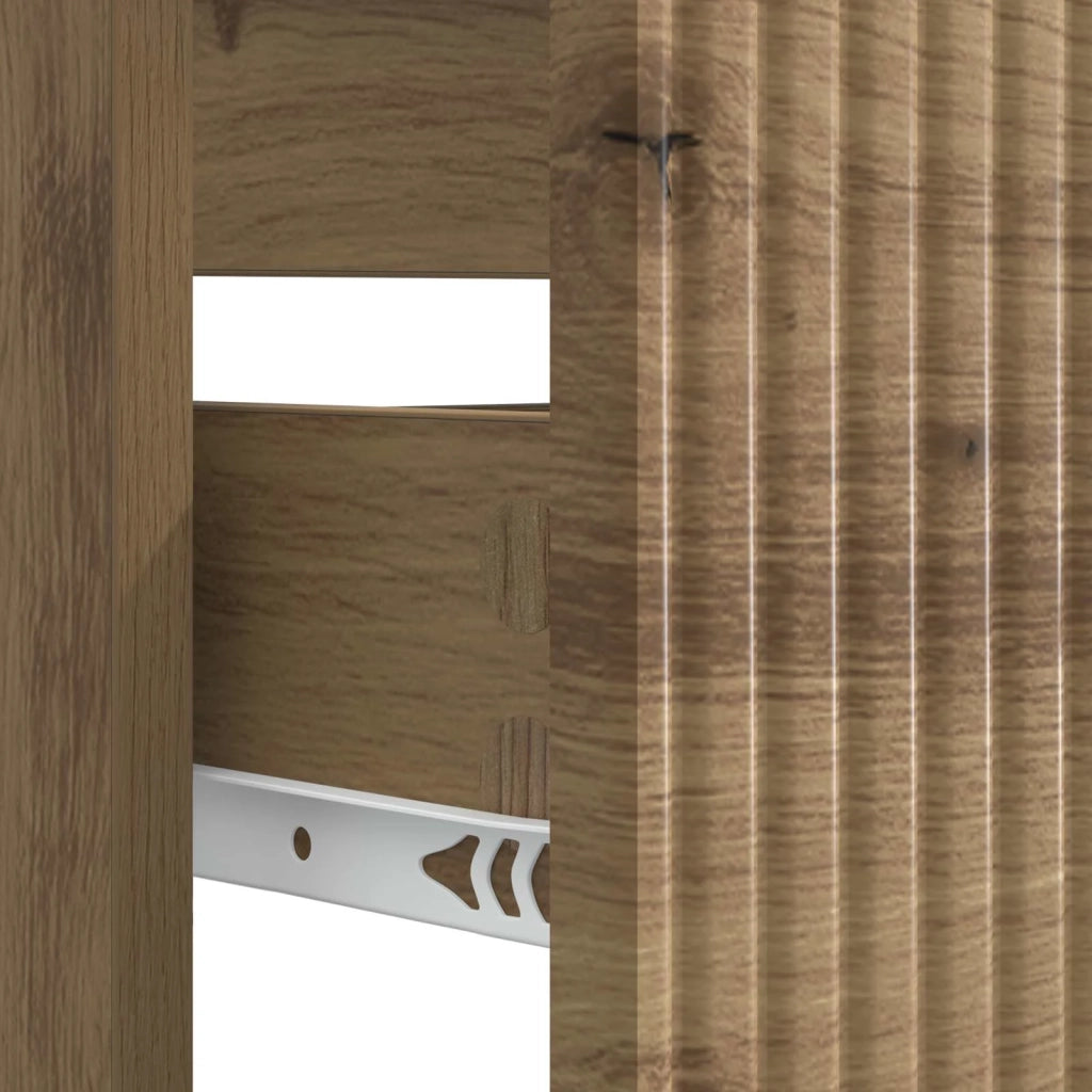 Armadio per Lavabo da Bagno HAARLEM Rovere Artigianale 896804