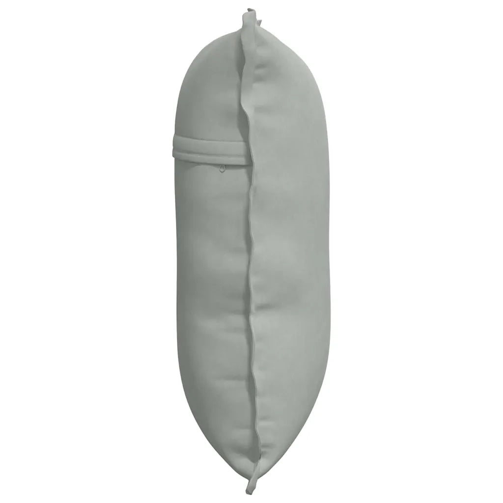 Cuscino per Schiena Grigio chiaro 60 x 50 cm Tessuto in Cords 42014675