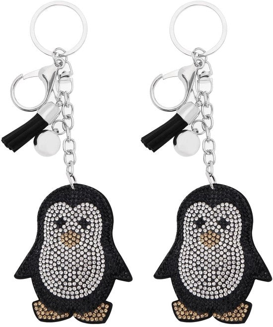 Sostegno per chiavi in cristallo con decorazione strass - Sostegno per chiavi in pietra - Sostegno per chiavi in cristallo con design accattivante - Sostegno per chiavi in pelle - Sostegno per chiavi decorativo