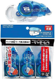Dispensatore di adesivo a rotolo forte da 84 mm, set di dispenser DM400-08 e 3 riempitivi da 16 m D400-08 - Fatto in Giappone - Qualità premium