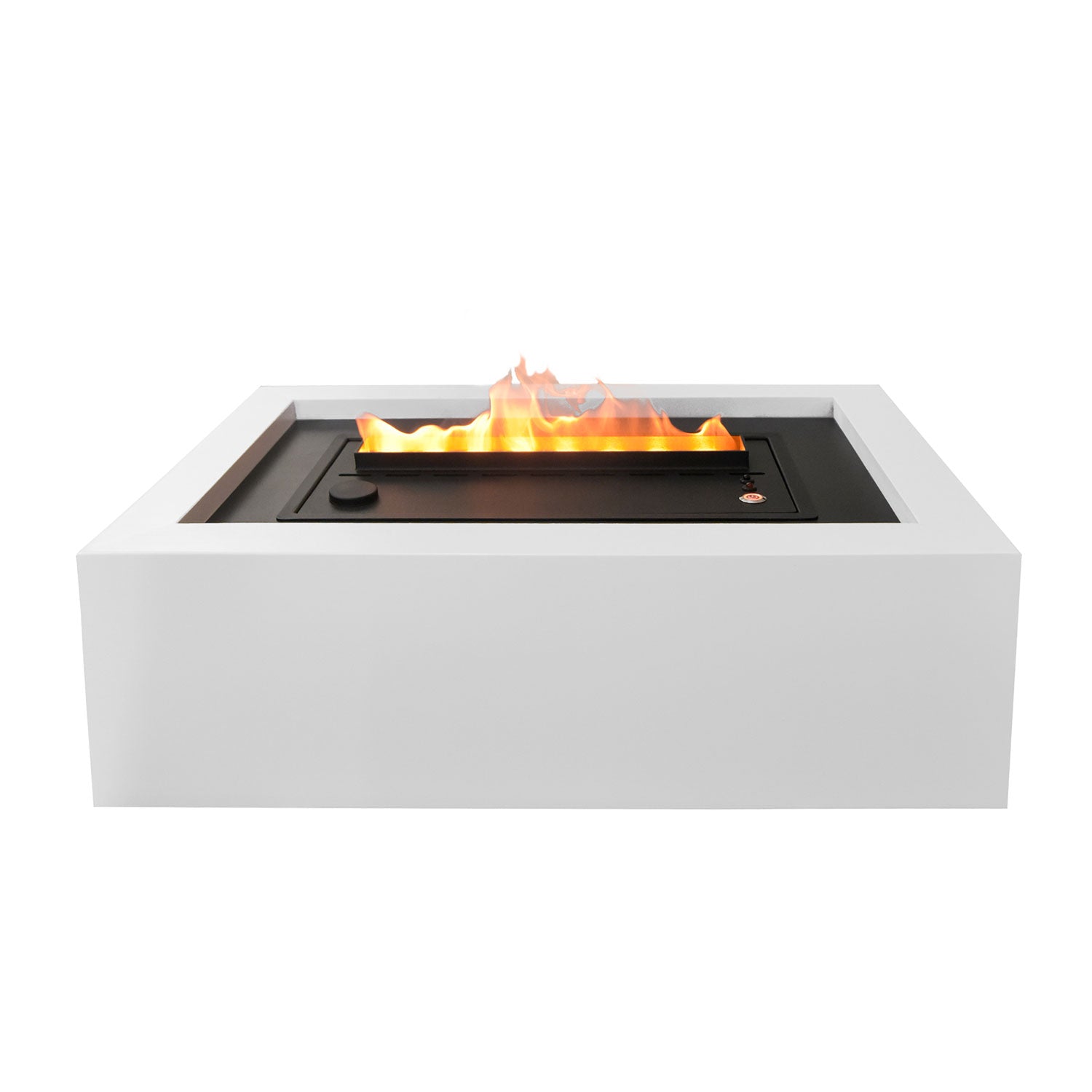 Camino a Vapore da Tavolo Laguna Serbatoio da 1,5 L Cornice in MDF Bianco