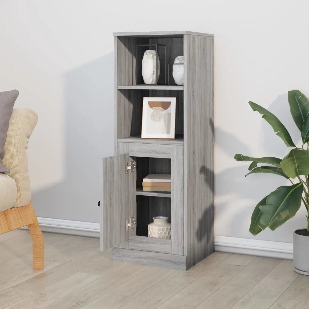 Credenza-Buffet-Armadio da cucina Grigio Sonoma 36x35,5x103,5 cm in Legno Multistrato 654178