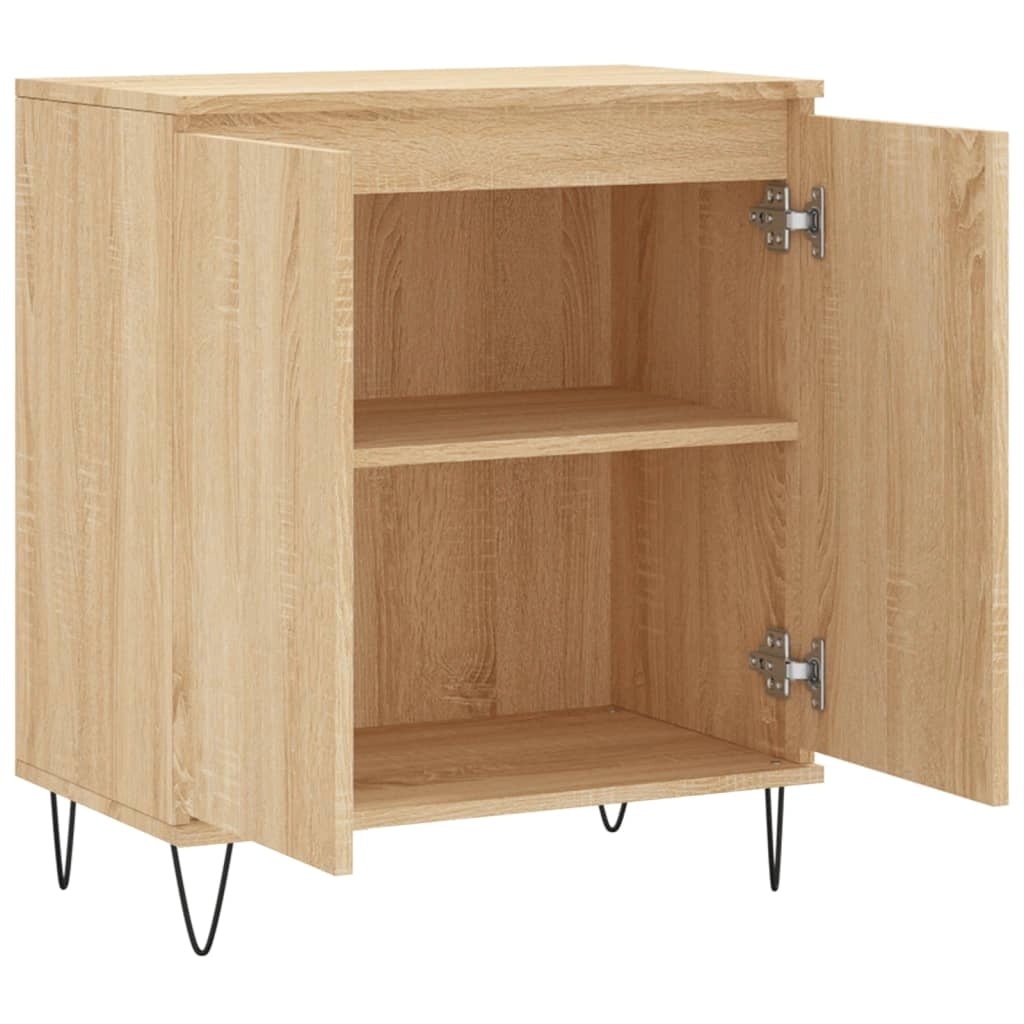 Buffet credenza cassettiera armadio mobile contenitore organizer cucina soggiorno rovere Sonoma 60 x 35 x 70 cm legno ingegnerizzato marrone 02_0031608