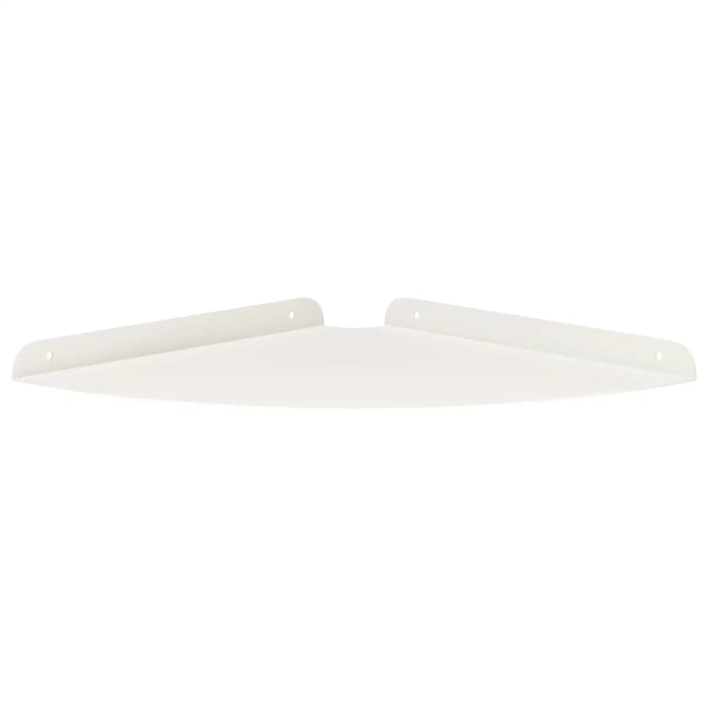 Mensola sospesa con lo scaffale 4 pcs Bianco 30 x 30 x 2 cm