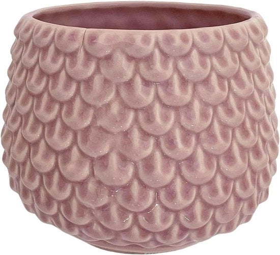 Vaso per piante da interni Pino M - vaso vintage per piante da appartamento - diametro 13,5 cm - ceramica rosa