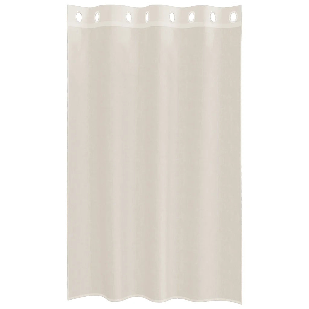 Tende in Voile con Occhielli 2 pz Crema 140x175 cm 4102072