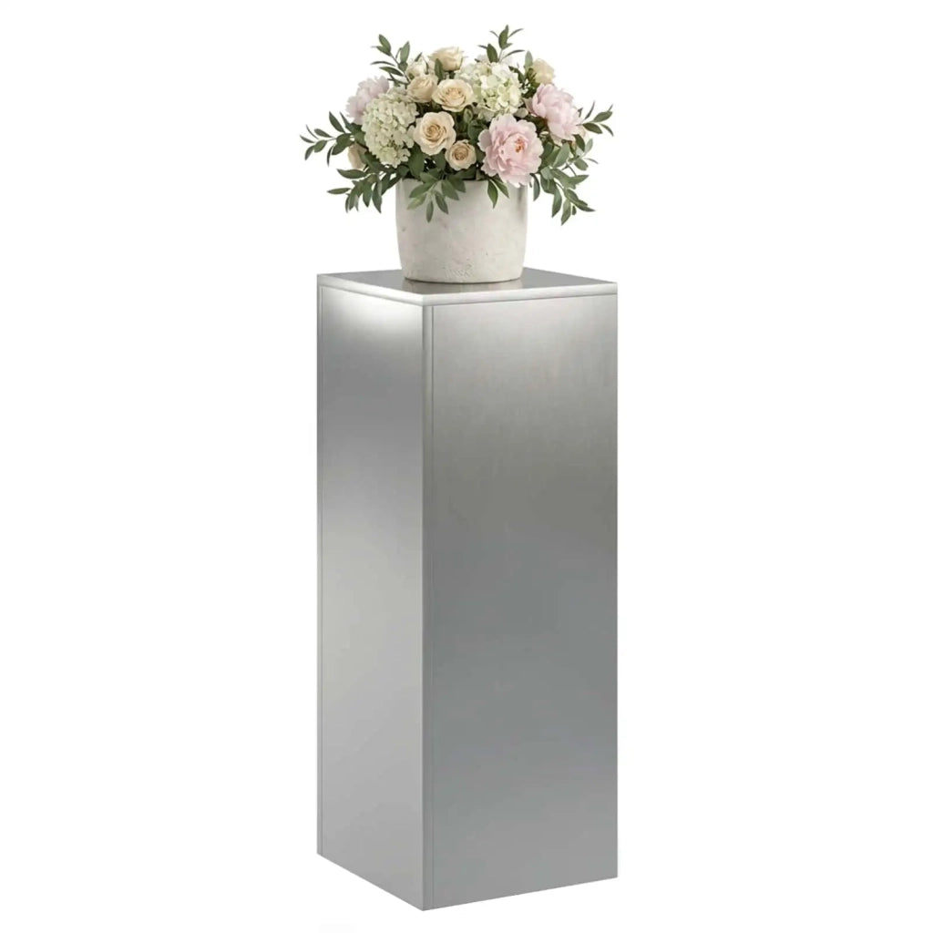 Supporto per piante Argento 30 x 30 x 80 cm Acciaio 8012498