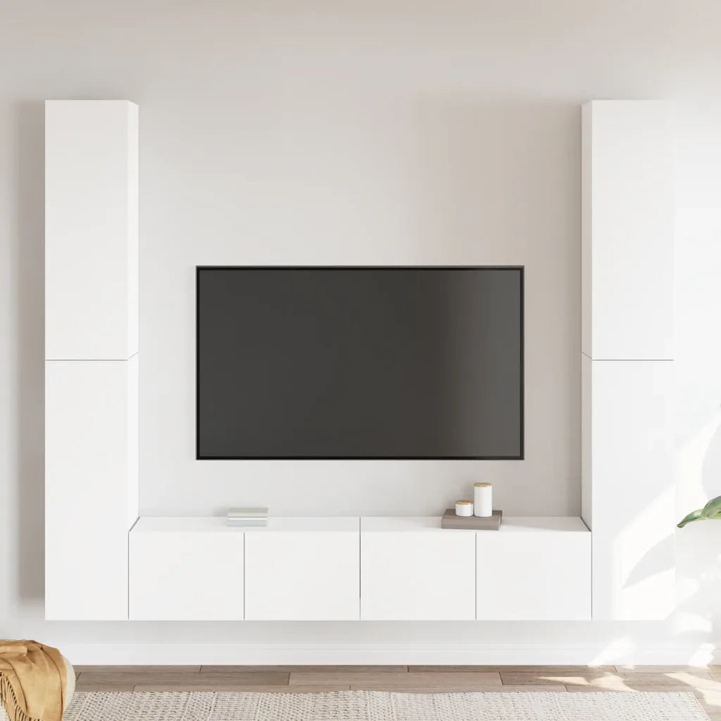Set Mobile TV 6 pz Bianco in Truciolato cod mxl 22664
