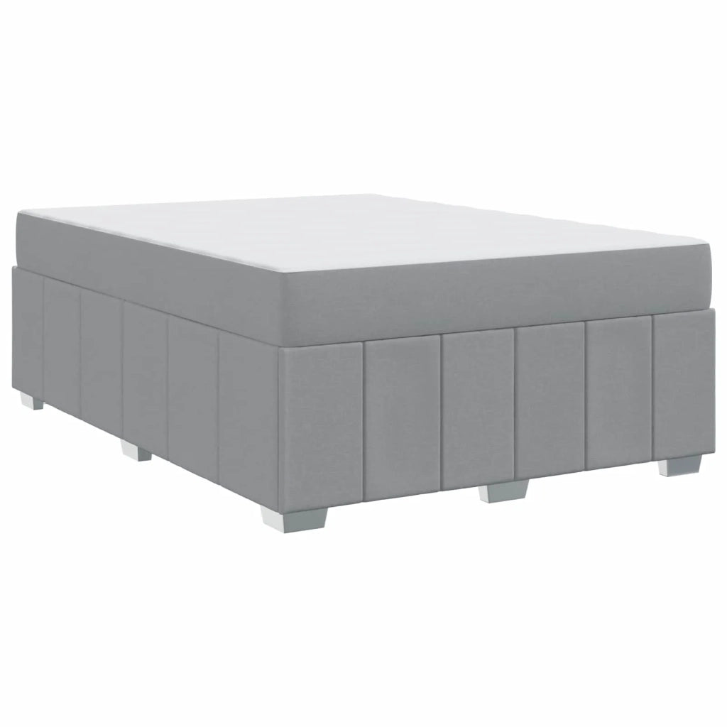 Struttura del letto Grigio chiaro 160 x 200 cm Tessuto
