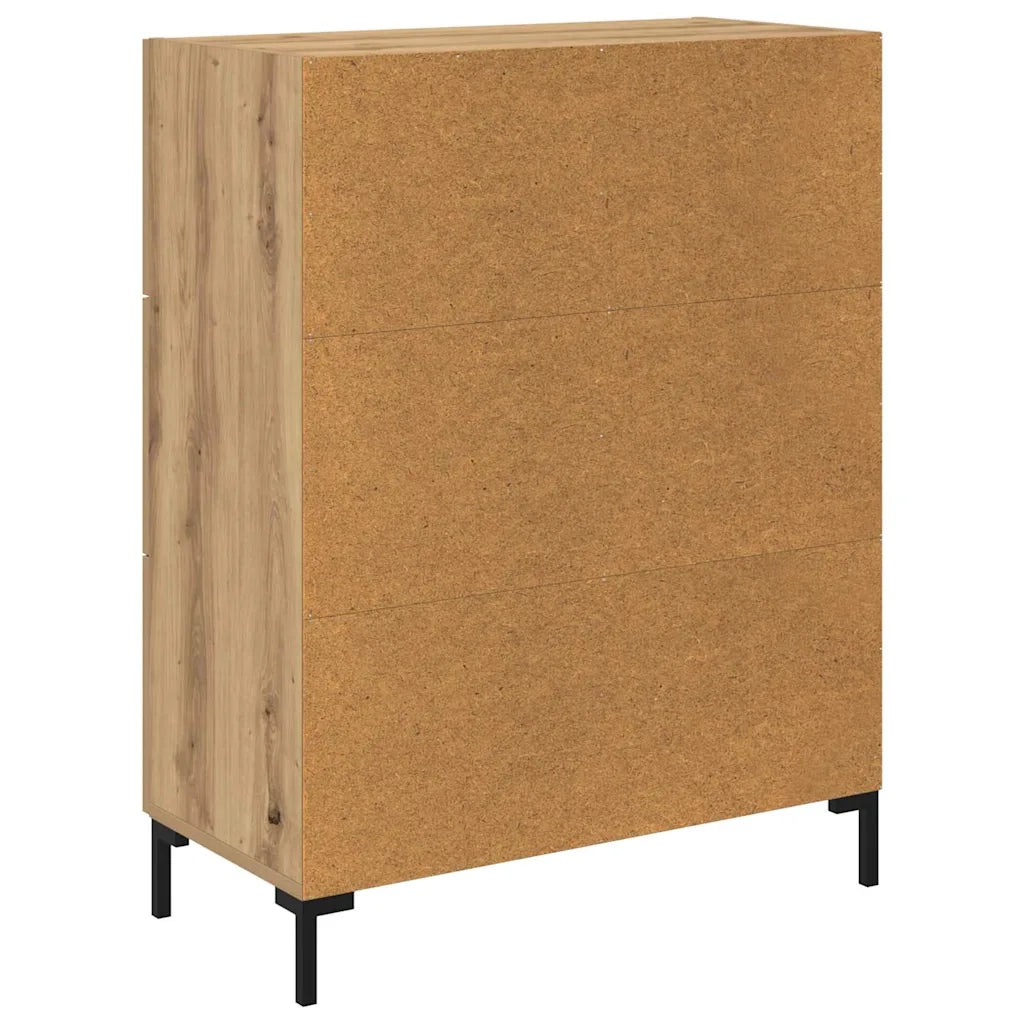 Credenza-Buffet-Armadio da cucina rovere artigianale 69.5 x 34 x 90 cm Legno multistrato