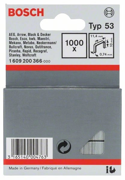 1609200366 - Graffetta a filo fine tipo 53 11,4 x 0,74 x 10 mm