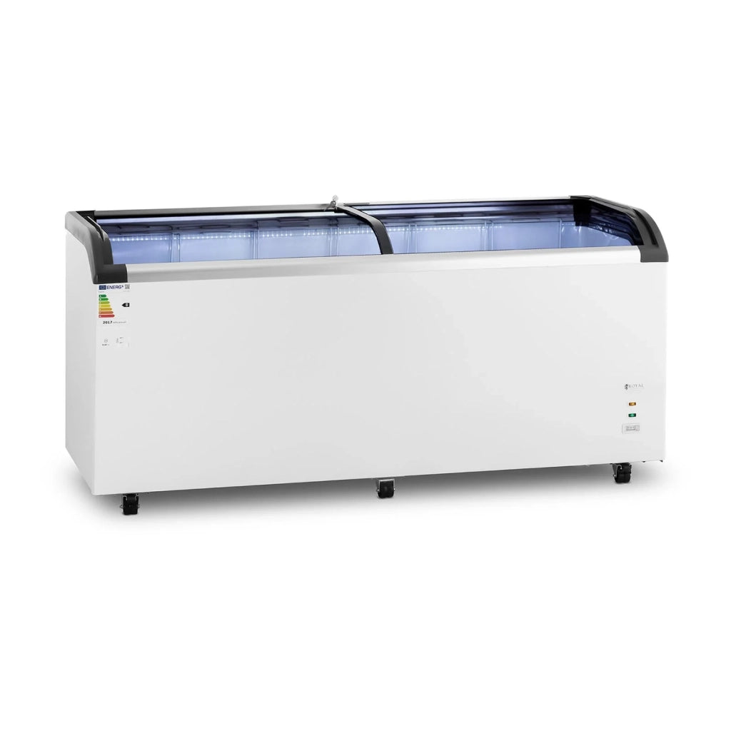 Congelatore orizzontale professionale di grandi dimensioni (volume: 545 litri refrigerante: R290 potenza: 252 watt intervallo di temperatura: -30 – 5 °C materiali: acciaio/alluminio) 14_0005271