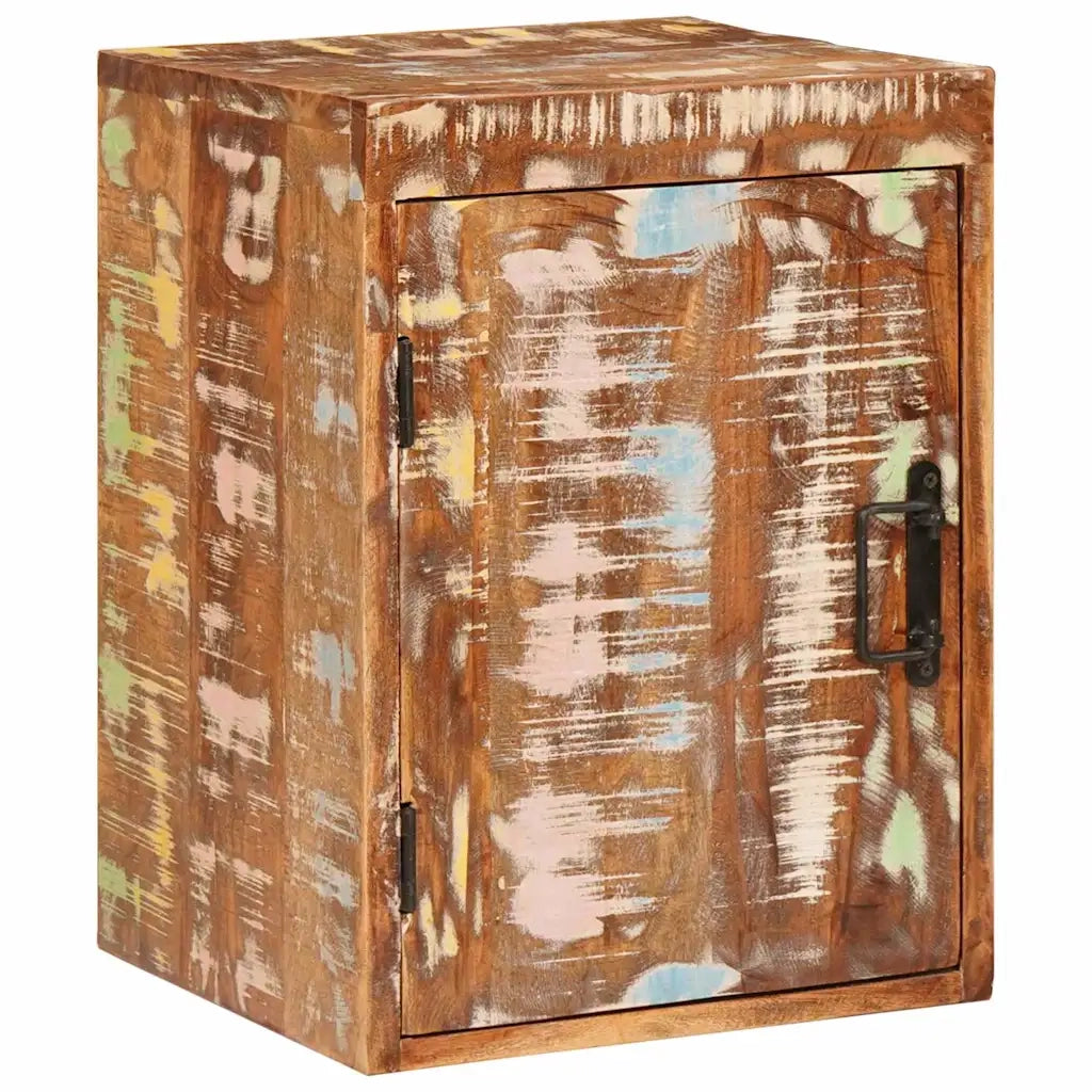 vidaXL Comodino Marrone 35 x 33 x 48 cm Legno Solido Recuperato