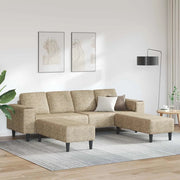 Set di divani 3 pcs Grigio chiaro Pelle scamosciata sintetica