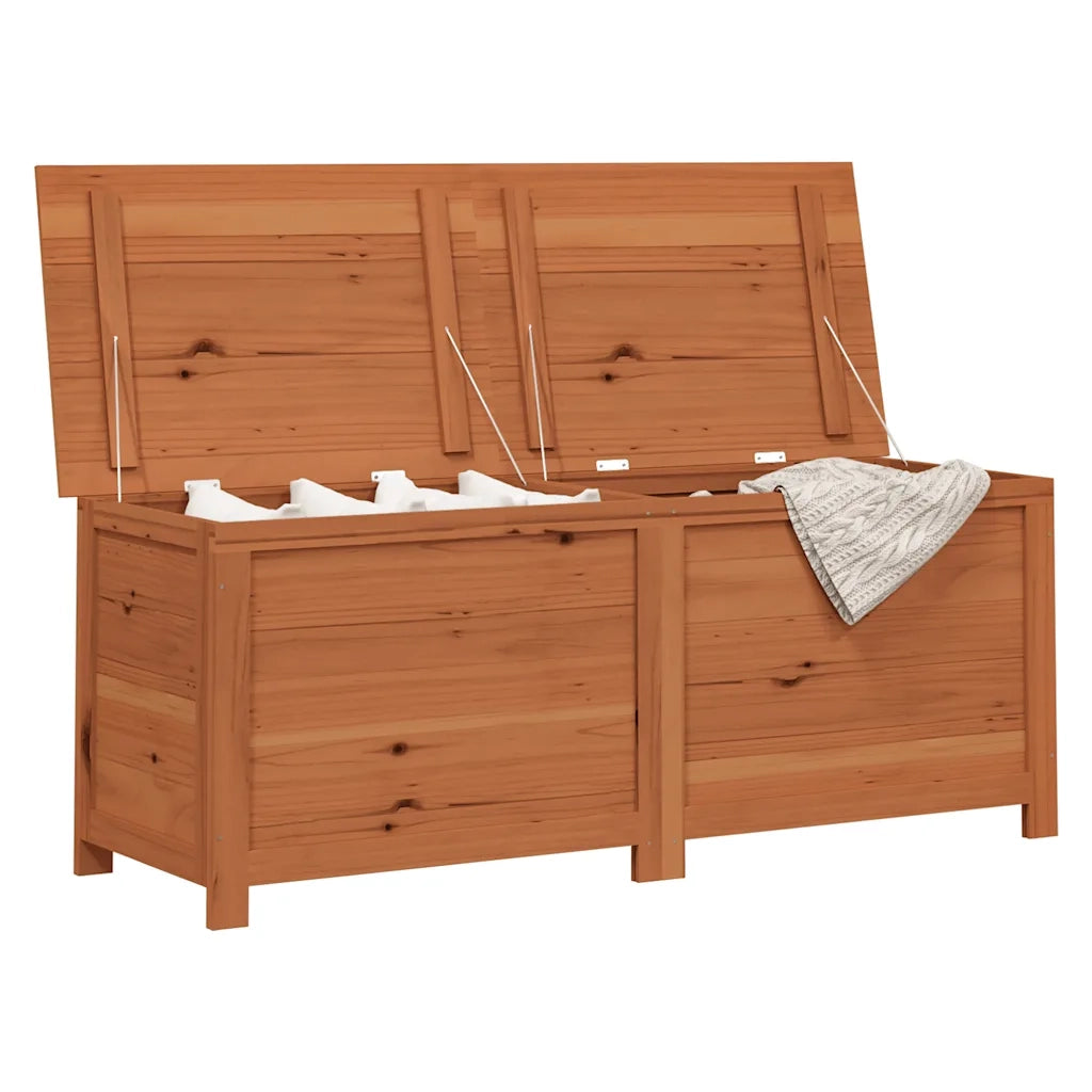 Scatola Cuscini Marrone 150x50x56 cm in Legno Massello di Abete 152173