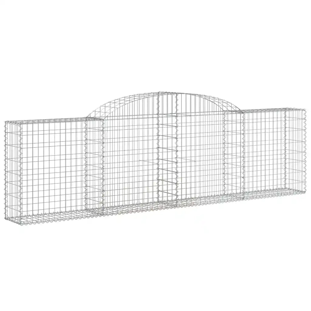 Cesti Gabbioni ad Arco 5 pz 300x30x80/100 cm Ferro Zincato 3146506