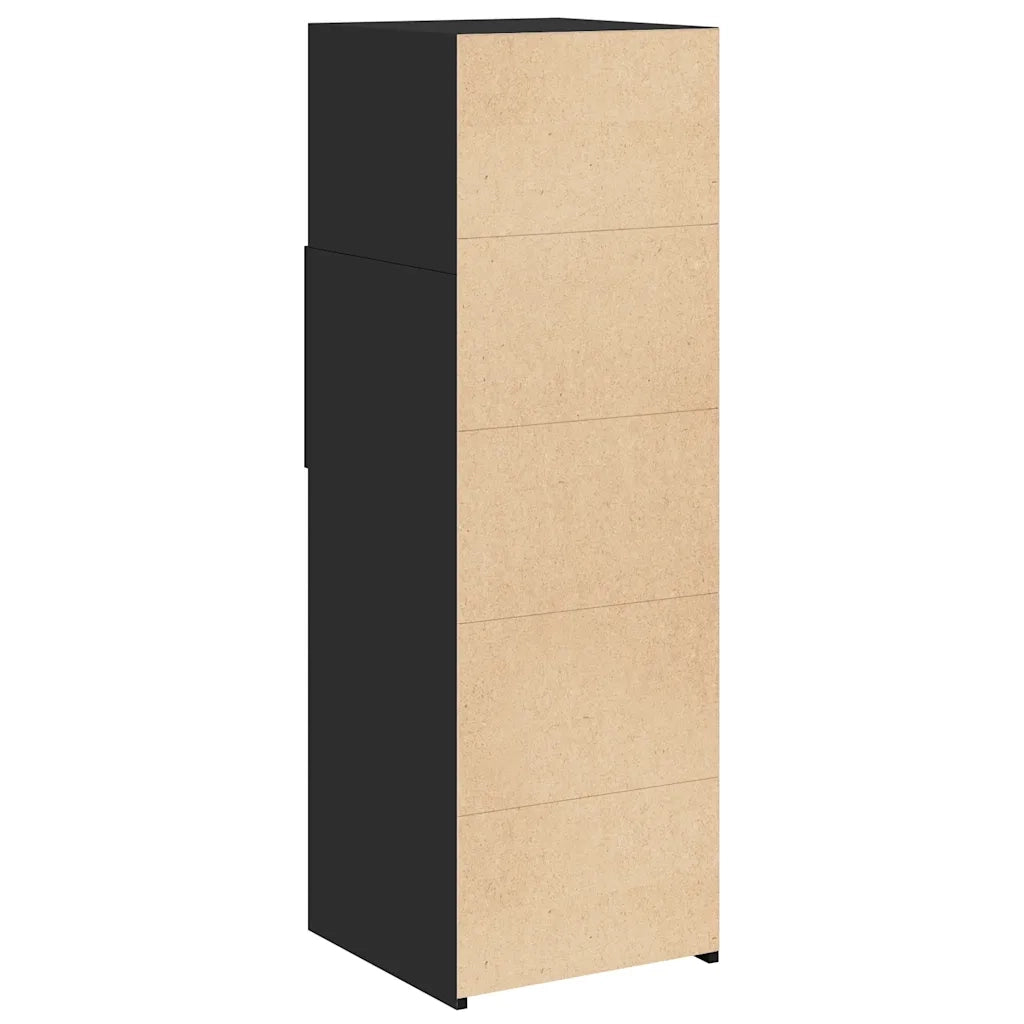 Credenza Nera 40x42,5x124 cm in Legno Multistrato 846160