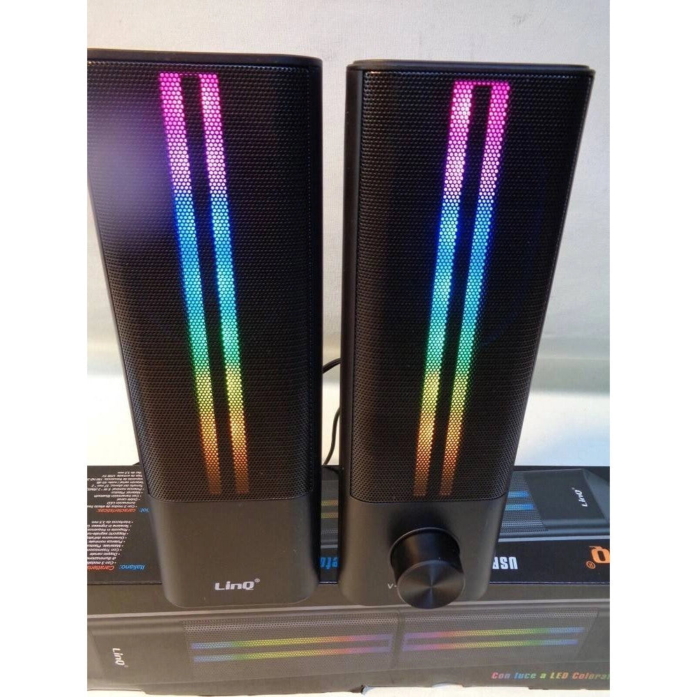Trade Shop - Casse Soundbar Barra Audio Usb 2.0 Speaker Blutooth Led Rgb Home Theatre Pk6807 -