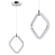 Lampada A Sospensione A Led Lhj127-w Cromo
