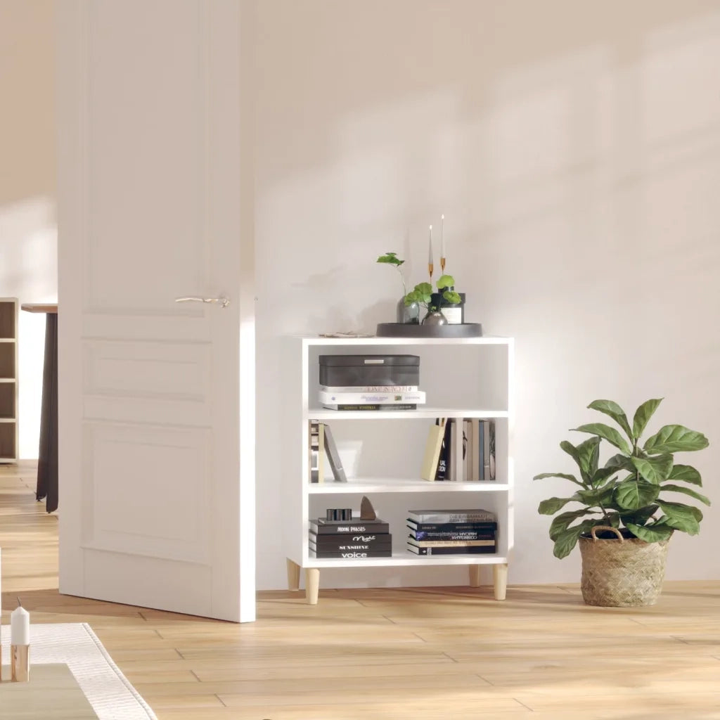 Credenza-Buffet-Armadio da cucina Bianca 57x35x70 cm in Legno Multistrato 610582