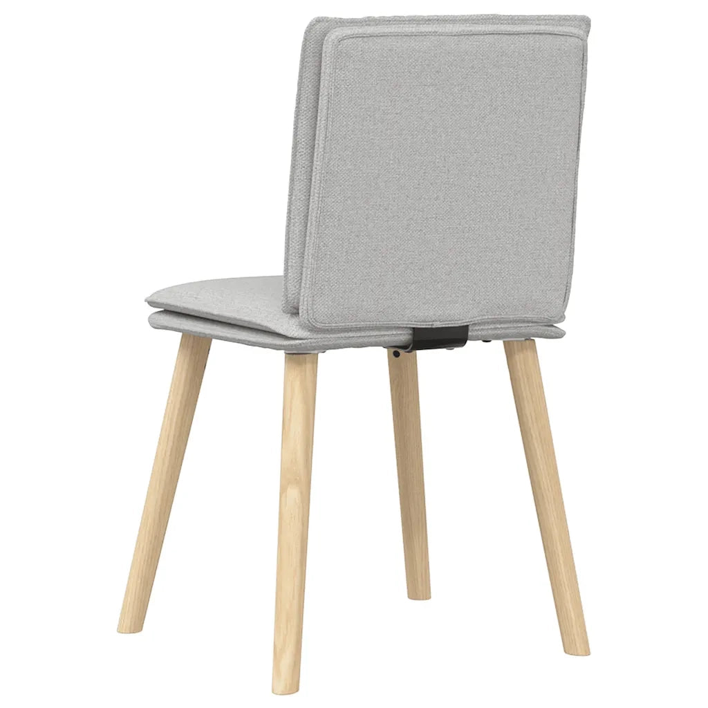 vidaXL Sedie da Pranzo 2 pz Grigio Nuvola in Tessuto