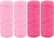 Maglia a giro - 800 g - 4 palline 200 g/75 m - Polyester soffice - Facile da pulire - Ideale per uncino e maglia a uncinetto - Duraturo e intensamente colorato - Filato per maglieria