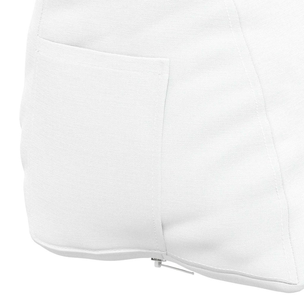 Cuscino per Schiena Bianco 45 x 20 x 35 cm Tessuto