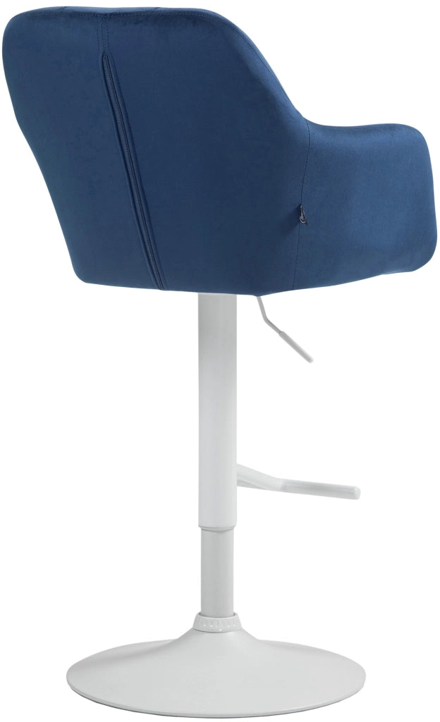 Barhocker Natoma Samt weiЯ