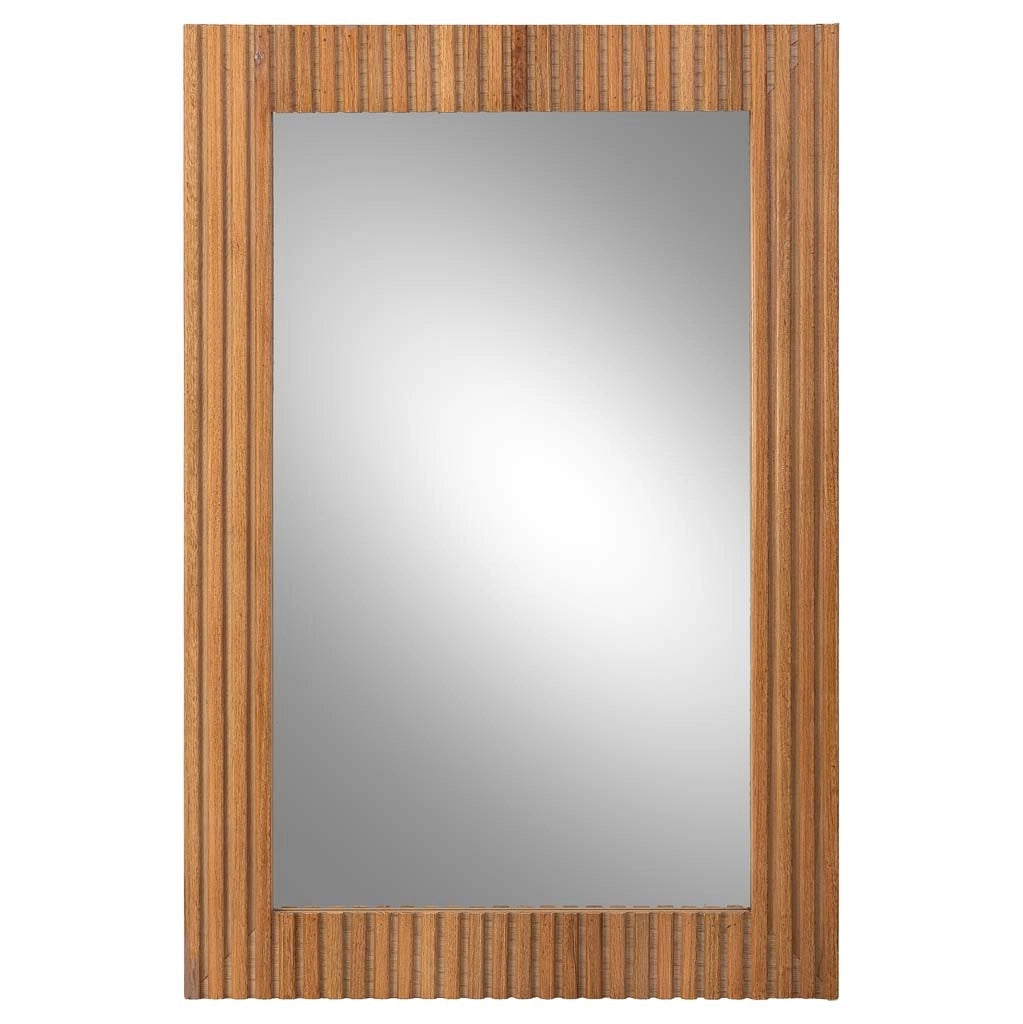 Specchio in legno marrone 60x3x90