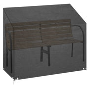 Copri Panca da Giardino | Telone per mobili da esterni 8 Occhielli 160x70x70/88 cm Polietilene