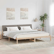 Struttura del letto con testiera-Giroletto con Testiera Marrone e taupe 150 x 200 cm 928741