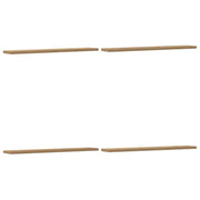 Mensole Parete 4pz-Set di 4 Scaffale a parete Rovere Artigianale 60x20x1,5cm in Truciolato