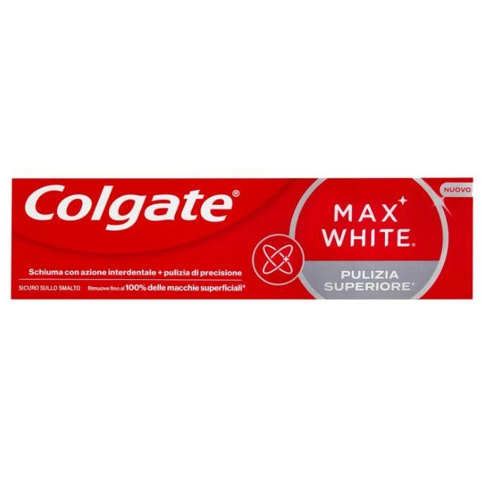 COLGATE DENTIFRICIO SBIANCANTE MAX WHITE PULIZIA SUPERIORE 75 ML