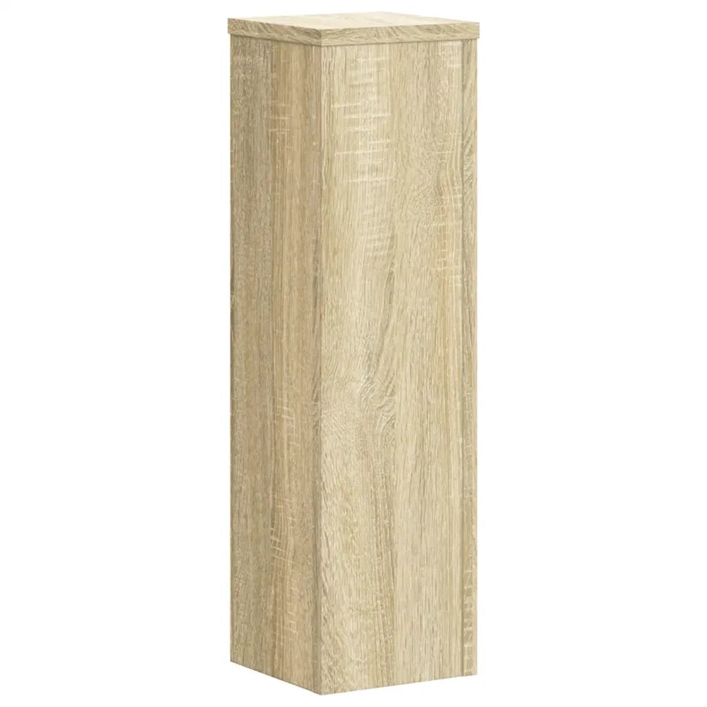 Supporti per Piante 2 pz Rovere 17x17x60 cm in Multistrato 852935