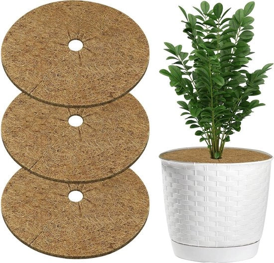 Dischi di copertura 3 pezzi 60cm - Adatti per piante da interno ed esterno - Copertura di vasi fiorali