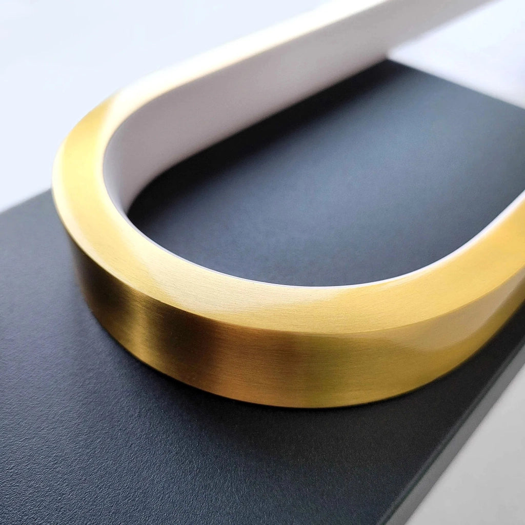 Lampada Da Parete Led App1782-w Brush Gold/black