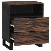 Comodino | Armadio da Notte | Mobiletto da notte Noce 50 x 33 x 62 cm Legno ingegnerizzato