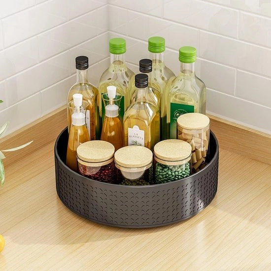 Spazzola per erogatori - Tavolo di rotazione per organizzatore della cucina - 1 pezzo - Acciaio di carbonio