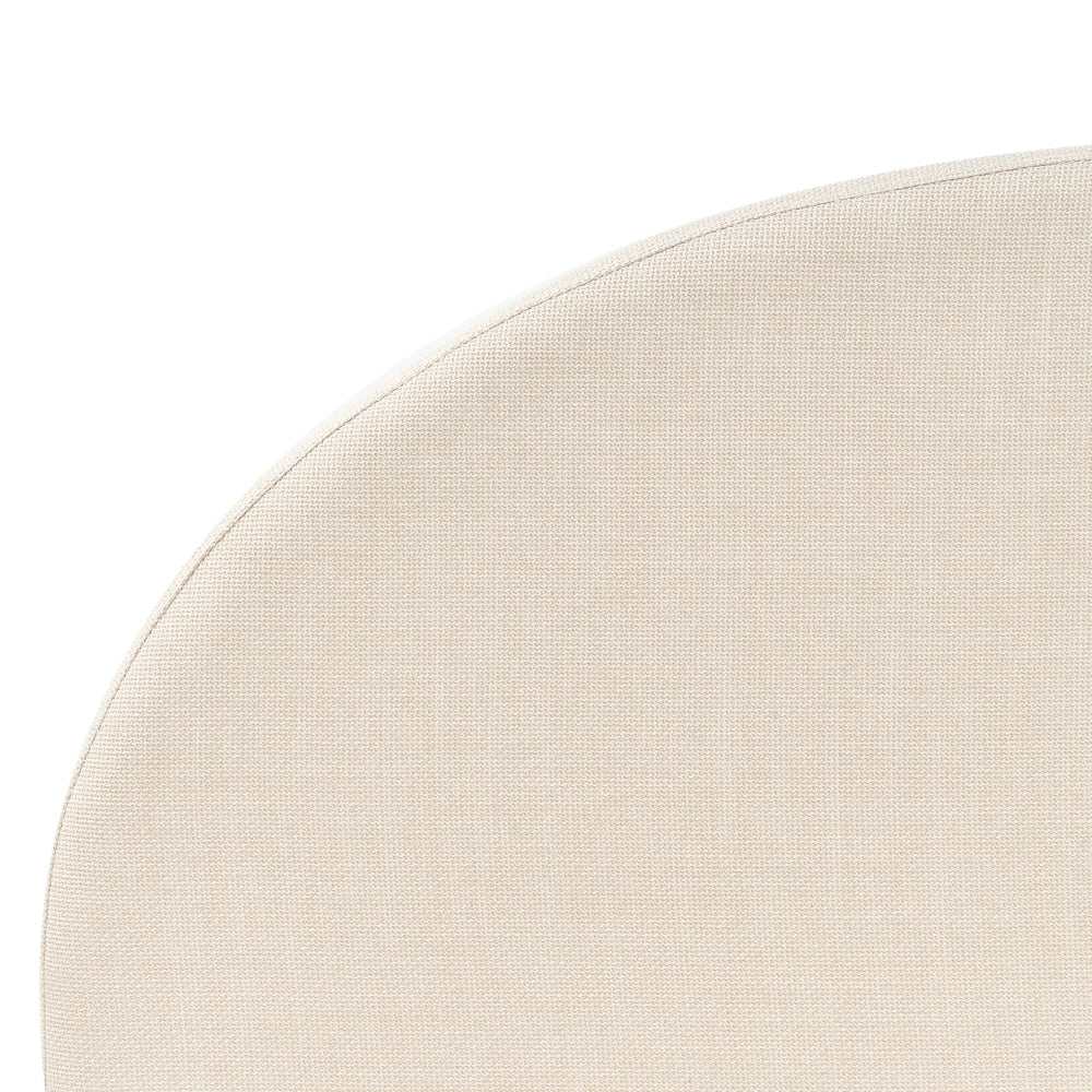 Letto matrimoniale contenitore minimalista beige 160 x 200 cm stile retrò minimalista