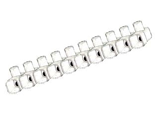 CONNETTORI A PIPA- - mm.4 in stecca pz.10 - 10 pezzi