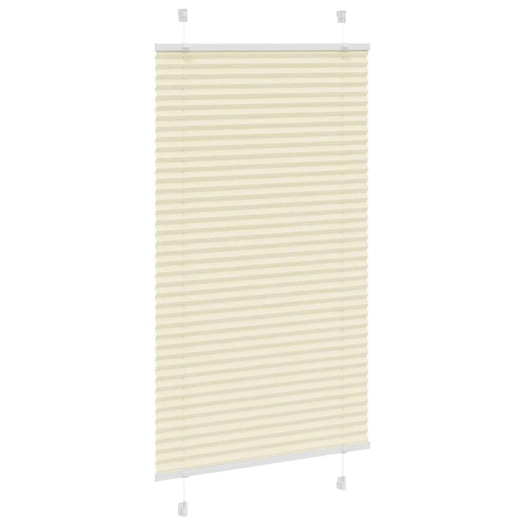 Tenda Plissettata Crema 75x100 cm Larghezza Tessuto 74,4 cm 4015274